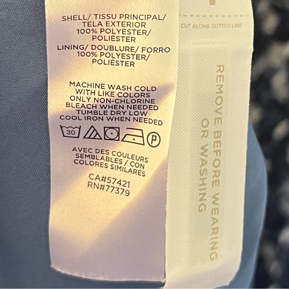 NWT Ann Taylor Blue Floral Surplice Dress with Pleated Skirt Sz 14 Wrap Style - Picture 6 of 6